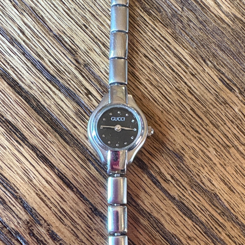 Gucci Metallic Silver Watch